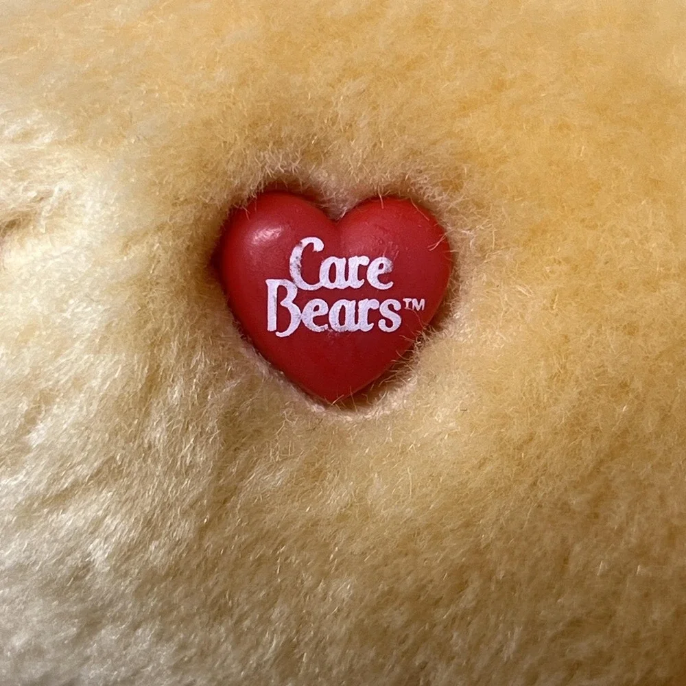 Vintage 1980s Care Bears Champ Bear‎ Mini Plush Tan Trophy Belly 6